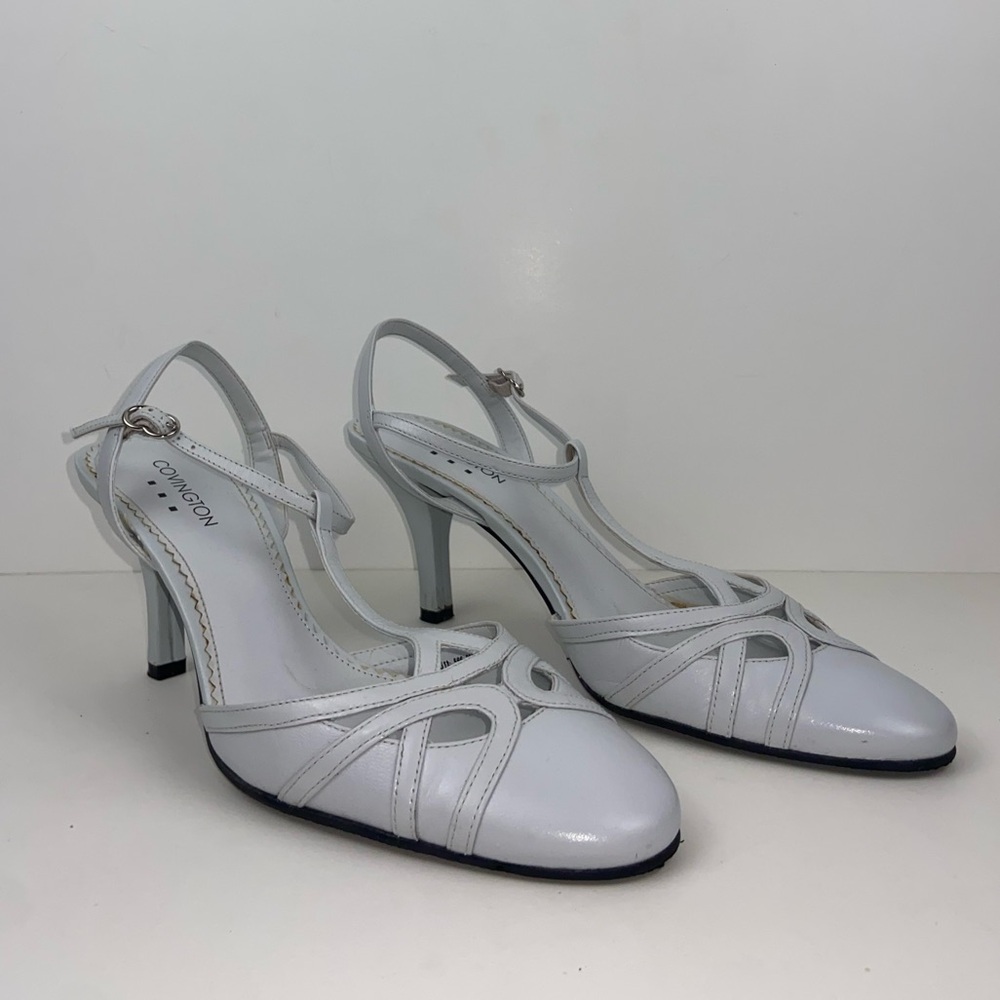 Heels 3 inches Light Blueish Gray Covington Size 8